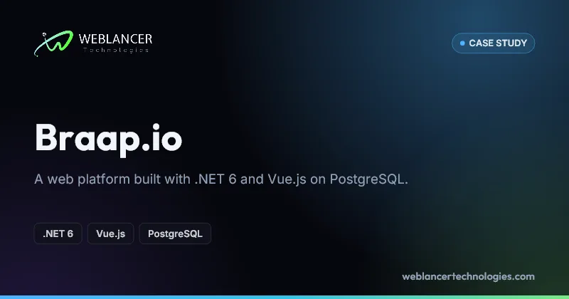 Braap.io, built with .NET 6, Vue.js, PostgreSQL