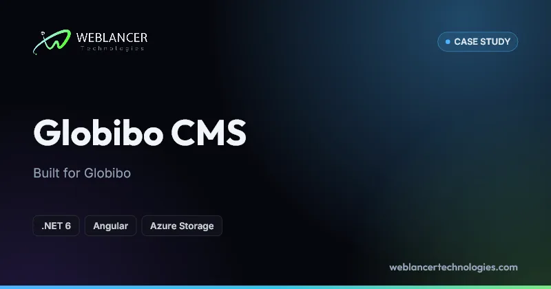 Globibo CMS, built with .NET 6, Angular, Azure Storage